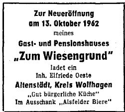 HNA 1962 10 12 Gasthaus Oeste