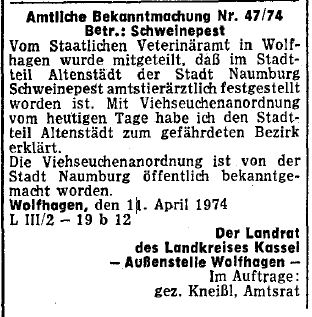 HNA 1974 04 18 Schweinepest