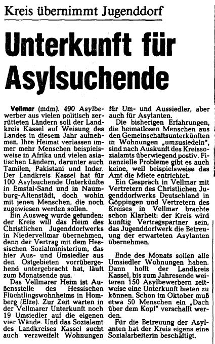 HNA 1985 09 07 Asyl