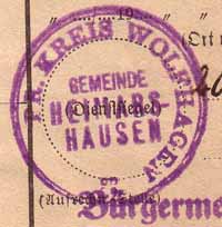 Gemeinde Heimarshausen 1931