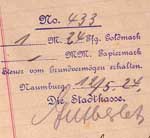 Grundsteuer Naumburg 1924