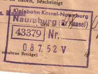Kleinbahn Naumburg 1952