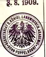 Konigl.Landw Akademie Bonn 1909