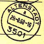 Posteinlieferungsbuch Stempel ab 4.6.1963