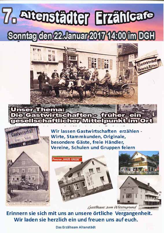Erz 7 Gasthaus Plakat