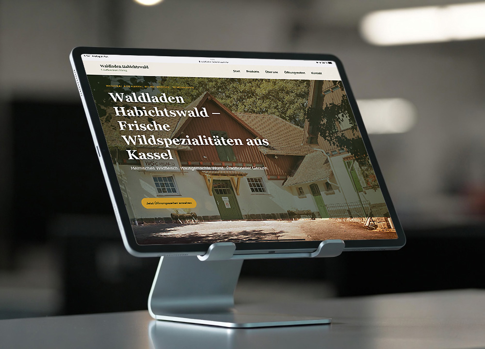 Webdesign und Webentwicklung für Waldladen Habichtswald von JPS WERBUNG